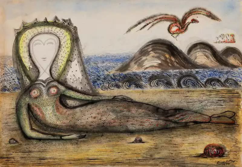 A Being of the Sea, 1945 by Cecil Collins