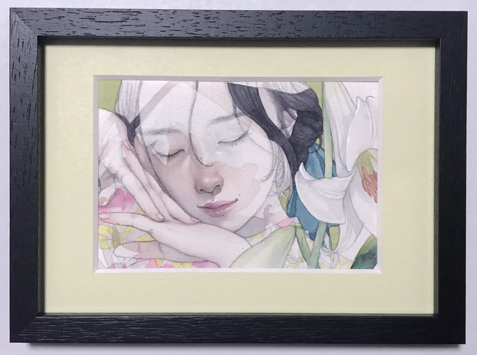 8日からの通販用の作品。 花影-ユリ-