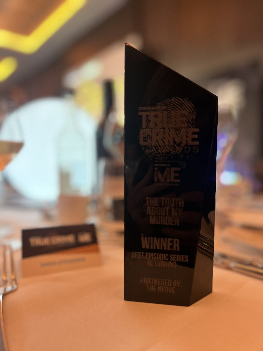 WeAreYetiMedia's tweet image. Fantastic for Yeti picking up Best Returning Series at the @TrueCrimeAward for The Truth About My Murder for @true_crimetv
Huge thanks to the production team, our commissioners at AMC & our host Dr Richard Shepherd.
Proud to give a voice to victims to tell their truth.