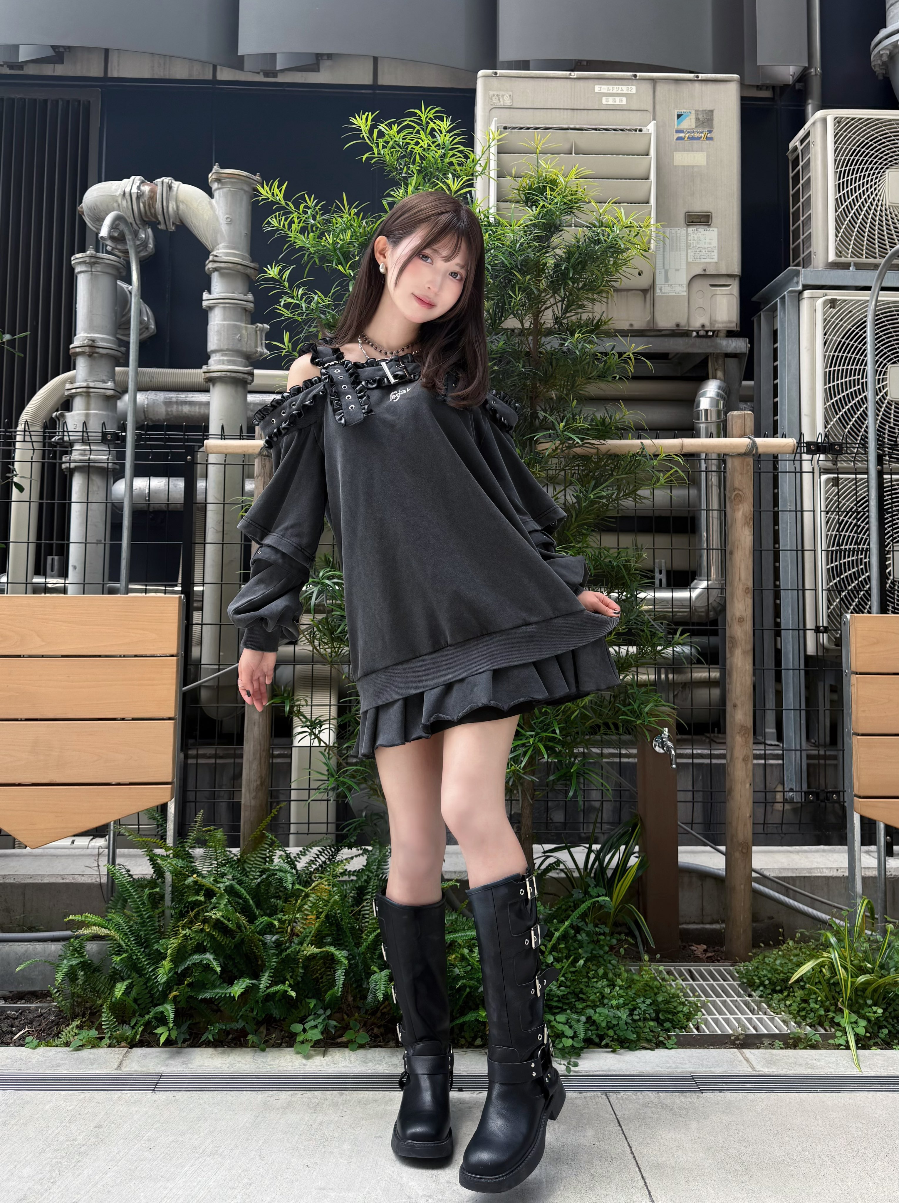 IMVAL Off Shoulder Dress インヴァル ワンピース IMVAL / Off Shoulder Dress - QOOZA