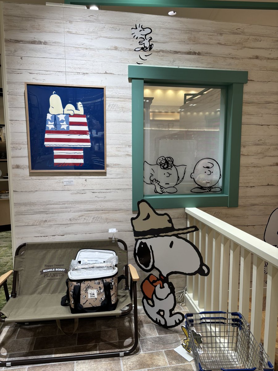 三宮のPEANUTS LIFE＆TIME②
行ったことない形態の店舗
スヌーピー達のキャンプ🐾✨

#SNOOPY
#スヌーピー好きにはたまらない
#スヌーピー大人
#peanuts
#スヌーピーギフト
