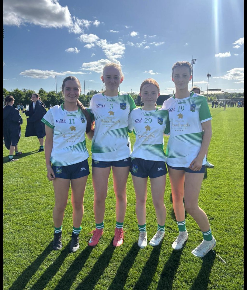 Best of luck to Meadhbh, Clara, Ruth and Jane who are playing in the County u14 All Ireland final tomorrow V Armagh!