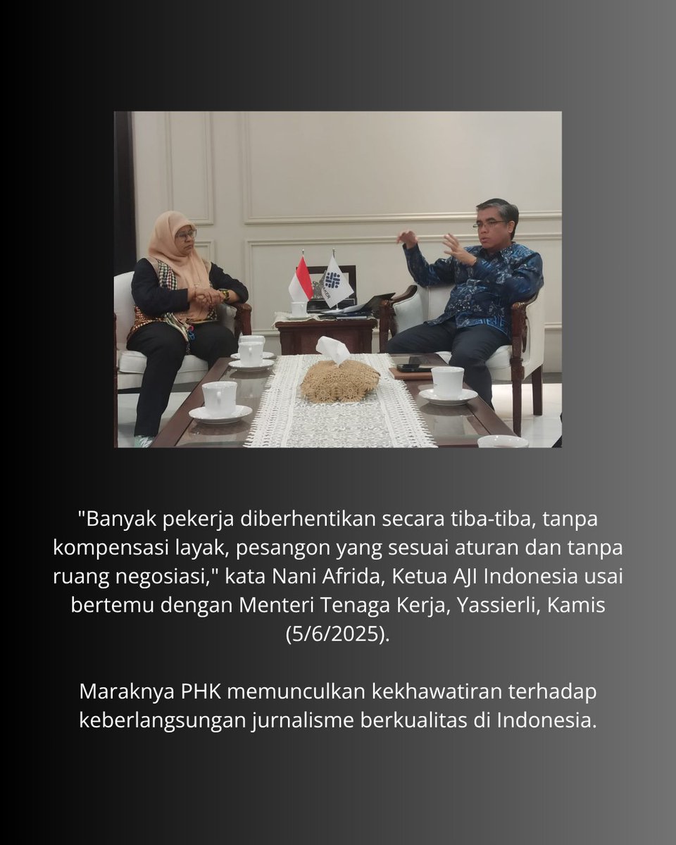 AjiYogyakarta's tweet photo. Sejumlah media arus utama yang melakukan pengurangan karyawan berdalih, PHK dilakukan karena penurunan pendapatan iklan dan perubahan strategi bisnis. https://t.co/hMdoRlCmLi