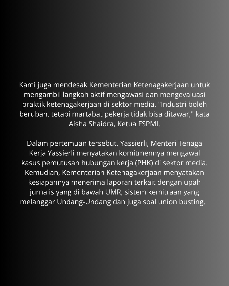 AjiYogyakarta's tweet photo. Sejumlah media arus utama yang melakukan pengurangan karyawan berdalih, PHK dilakukan karena penurunan pendapatan iklan dan perubahan strategi bisnis. https://t.co/hMdoRlCmLi