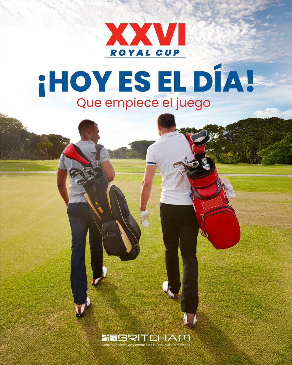Hoy llega el momento que todos esperábamos: el torneo inicia con la energía y pasión que solo el golf puede generar. Vive la emoción de cada swing, la precisión de cada putt y la intensidad de una competencia que une historia.

#RoyalCup2025 #BritchamRD #GolfAndBusiness