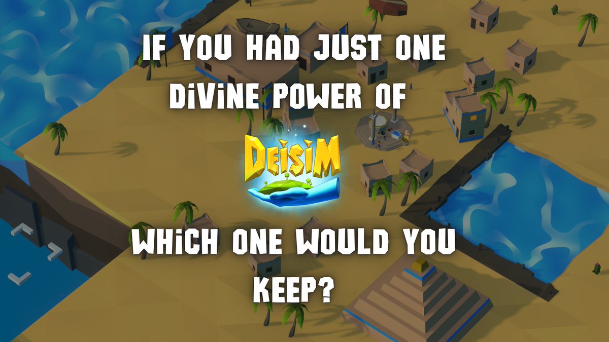 DeisimGame's tweet image. One...and just one!

#godgame #deisim #vr