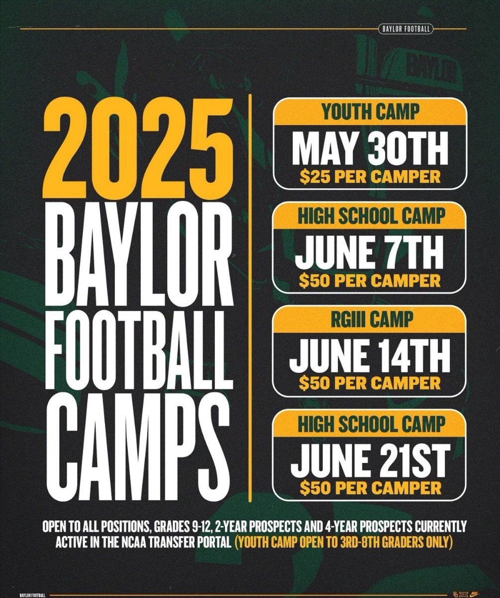 BalloutMark4's tweet image. I will be at Baylor camp today at 8:00am!! @NDNFootball @CoachDT_TFB @CoachJRWilliams @BUFootball