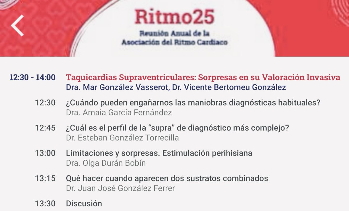 Olga Durán Bobin (@odbobin) on Twitter photo Termina #Ritmo25! Gracias a <a href="/ritmo_SEC/">Asociación del Ritmo Cardiaco</a> <a href="/TomasDatino/">@TomasDatino</a> <a href="/Conxalonso/">Concepcion Alonso</a> por la invitación para participar. Gran nivel científico y reencuentros con compañeros y amigos 🤓. Nos vemos en #Ritmo26! <a href="/secardiologia/">Soc Esp Cardiología</a> <a href="/JovenesSec/">JóvenesSEC</a> Termina #Ritmo25! Gracias a <a href="/ritmo_SEC/">Asociación del Ritmo Cardiaco</a> <a href="/TomasDatino/">@TomasDatino</a> <a href="/Conxalonso/">Concepcion Alonso</a> por la invitación para participar. Gran nivel científico y reencuentros con compañeros y amigos 🤓. Nos vemos en #Ritmo26! <a href="/secardiologia/">Soc Esp Cardiología</a> <a href="/JovenesSec/">JóvenesSEC</a>