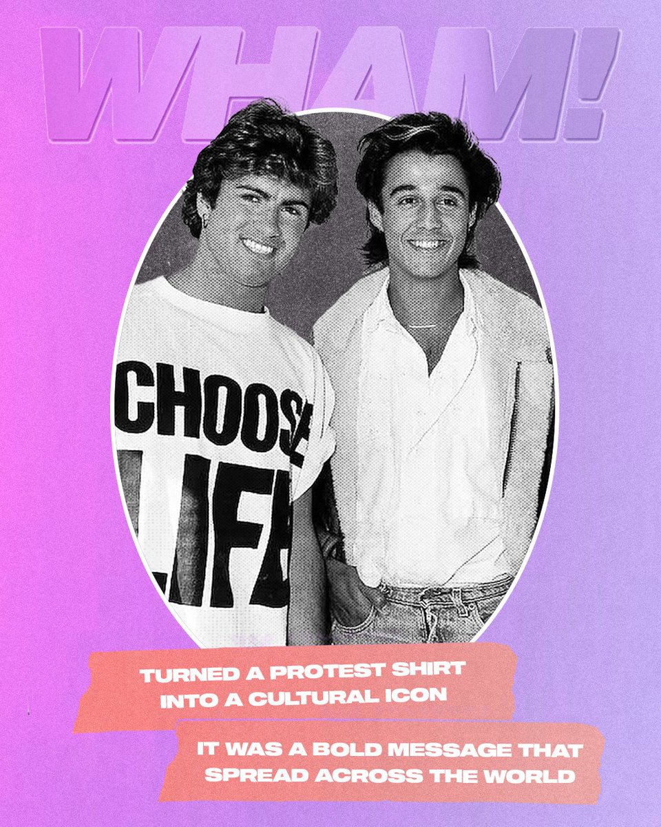 WhamOfficial_'s tweet image. WHAM! made Choose Life a global statement 💜