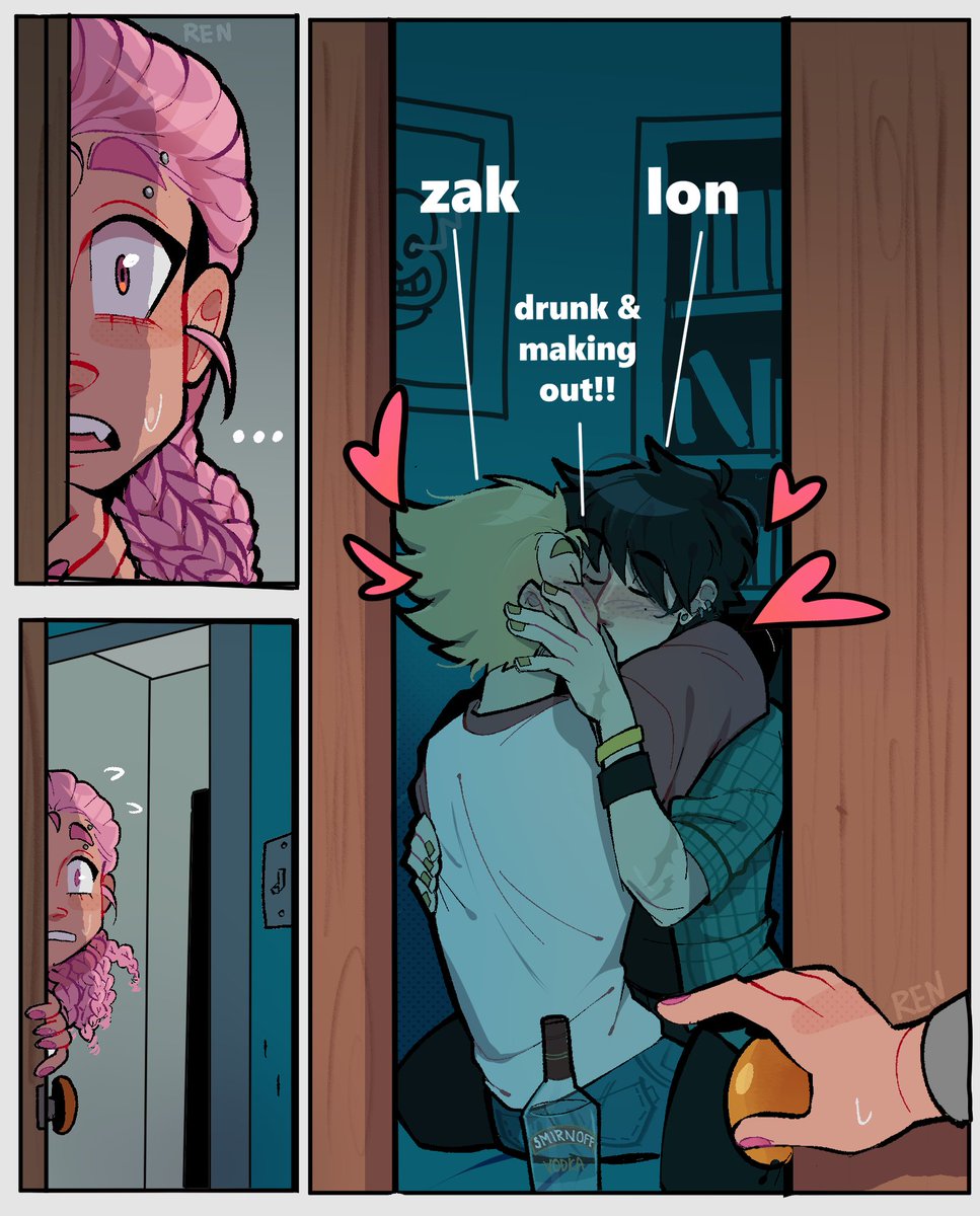 itssren_'s tweet image. and they were roomates
(redraw, og abajo!!)
 #sendokai #zalon #lonak