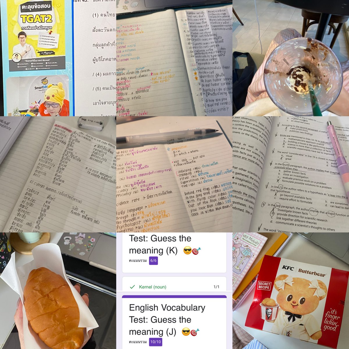 geniusmoo_'s tweet image. 𐙚 2-7 june 🪑⭐️

ช่วงนี้เก็บ tgat 2 ไปเรื่อยๆ จบเนื้อหาศาสนาคอร์สพี่โดม ฟริน น ม้ากกก ทวนsupertopได้ครึ่งทาง วันนี้เรียนสเปนvocabฉ่ำมาก ก 👏🏻 วันนี้เติมมัทฉะไปสองแก้ว อาทิตย์นี้ถือว่าตามแพลนตุด ด ๆ ♥️