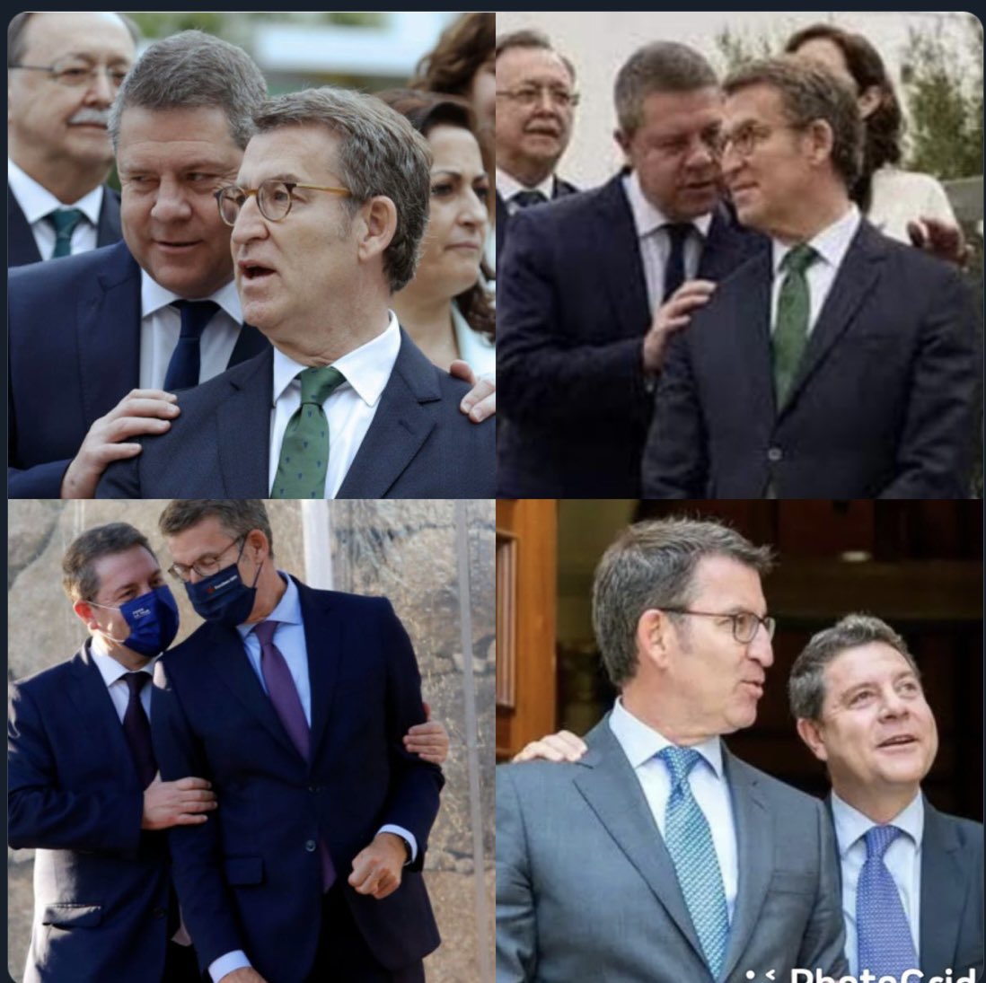 Fernando Jabonero (@fernandoorasio) on Twitter photo Ya estamos con la IA.
Supongo que han cogido fotos en las que <a href="/garciapage/">Emiliano García-Page</a> muestra afecto por <a href="/sanchezcastejon/">Pedro Sánchez</a> y han cambiado su cara por la de <a href="/NunezFeijoo/">Alberto Núñez Feijóo</a> .
Porque si son ciertas mejor que Page se vaya al <a href="/ppopular/">Partido Popular</a>. Ya estamos con la IA.
Supongo que han cogido fotos en las que <a href="/garciapage/">Emiliano García-Page</a> muestra afecto por <a href="/sanchezcastejon/">Pedro Sánchez</a> y han cambiado su cara por la de <a href="/NunezFeijoo/">Alberto Núñez Feijóo</a> .
Porque si son ciertas mejor que Page se vaya al <a href="/ppopular/">Partido Popular</a>.