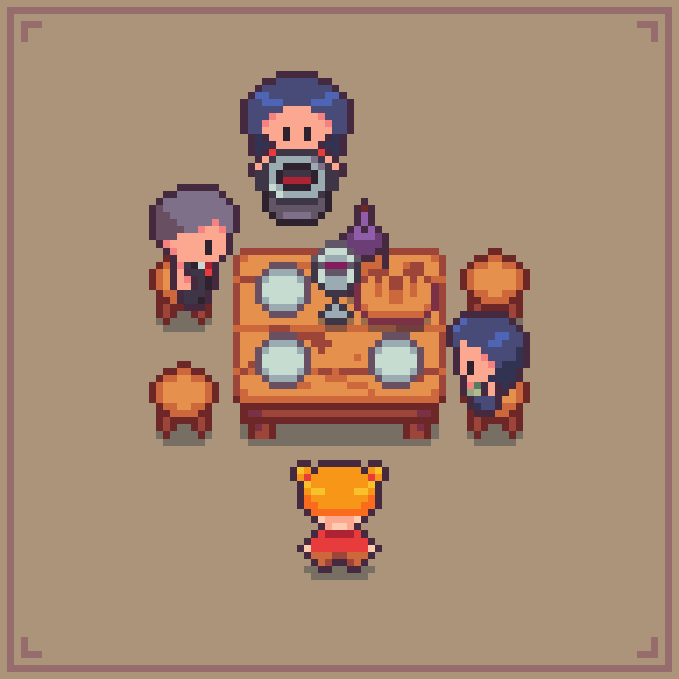 Pixel art and family time are two things you just can't replace
#pixelart #aseprite #ドット絵