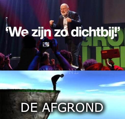 Stem nooit, nooit, nooit op deze farizeeër.