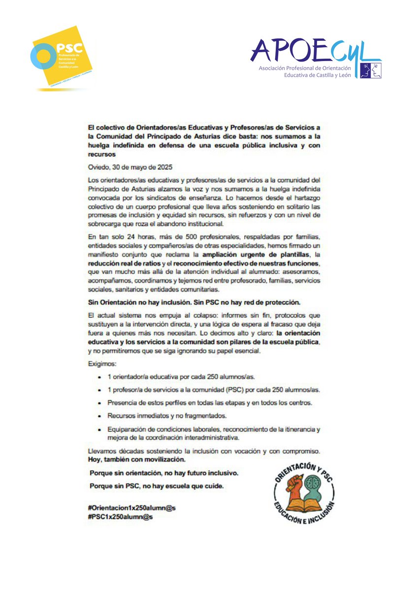 Asociación Profesorado de Servicios a la Comunidad tweet media