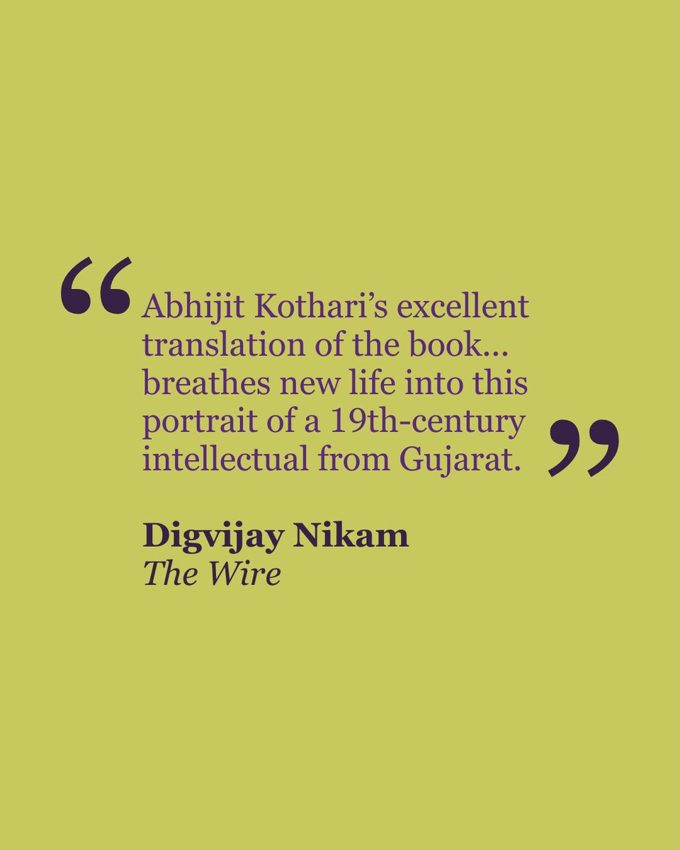“My Truth is a record that undoes the myth of Narmad.” – The Wire

Narmadashankar Dave’s MY TRUTH, translated by Abhijit Kothari, is one of the first modern autobiographies in an Indian language. Written in Gujarati in 1866, it is now available in English.