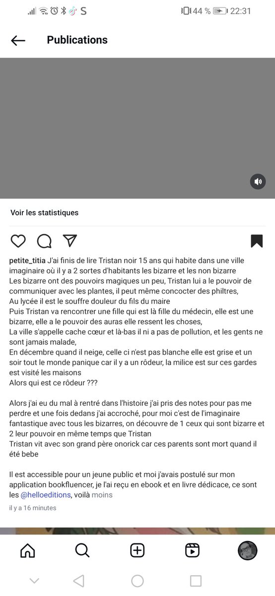 Merci, petite_titia pour ta chronique de Tristan Noir. C'est confirmé, le livre 2 paraîtra bien en fin d'année ! A suivre vertement, donc. <a href="/ABdFontaines/">ChroniquesdFontaines</a>