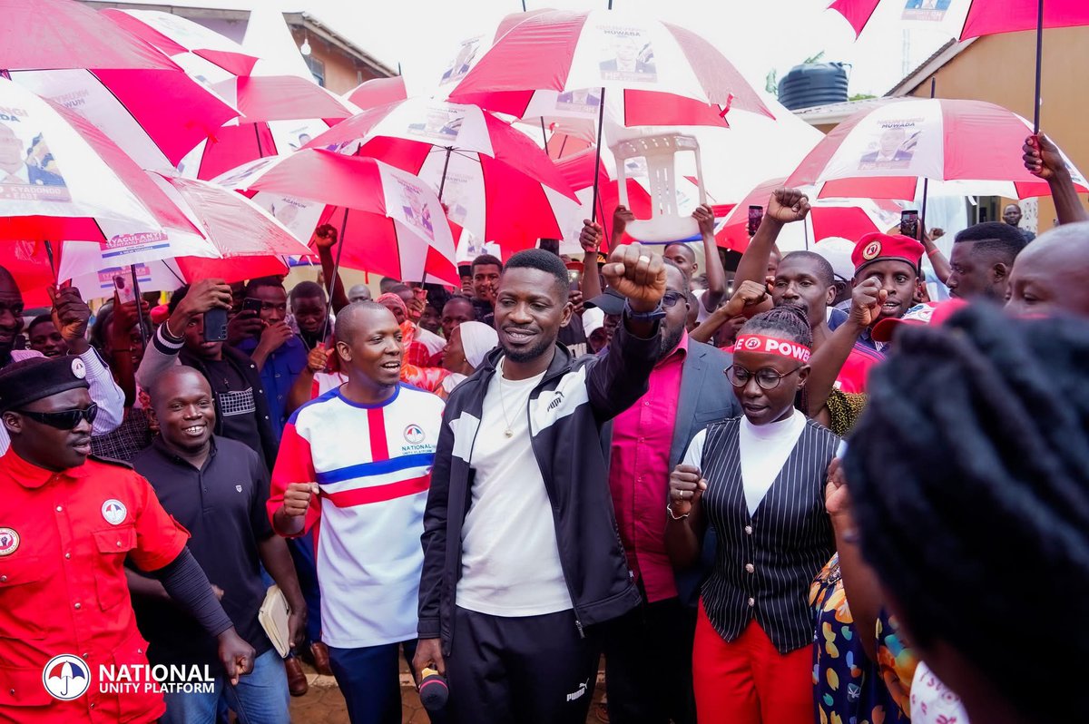 BOBI WINE (@hebobiwine) on Twitter photo Today we're launching the <a href="/NUP_Ug/">National Unity Platform</a> campaigns for the upcoming youth elections. Very grateful to our leaders in many parts of the country who have organised events in the different districts and constituencies!
Although we notified the Police about these events, we have reports Today we're launching the <a href="/NUP_Ug/">National Unity Platform</a> campaigns for the upcoming youth elections. Very grateful to our leaders in many parts of the country who have organised events in the different districts and constituencies!
Although we notified the Police about these events, we have reports