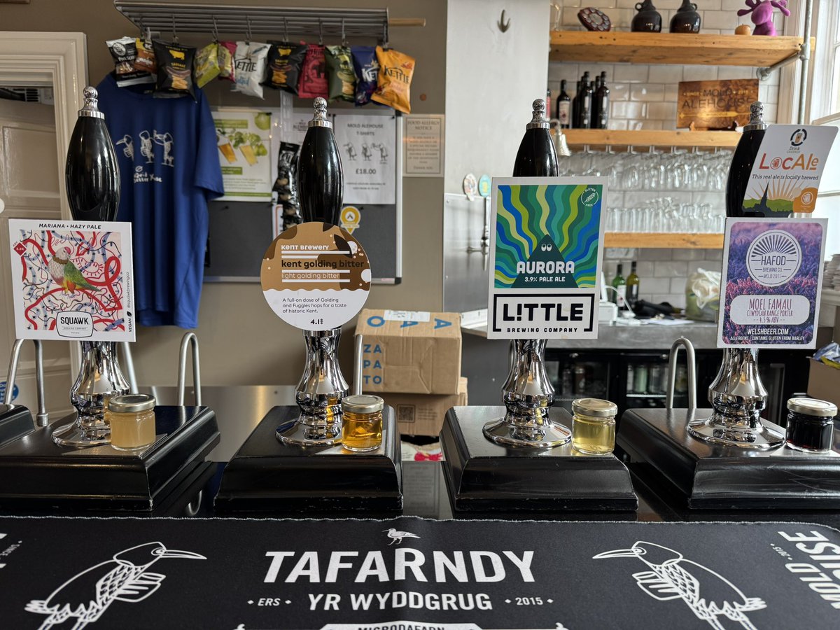 Mold Alehouse (@moldalehouse) on Twitter photo Saturday’s cask ale from 2pm to 10pm -
Mariana - <a href="/SQUAWKBrewingCo/">SQUAWK BREWING CO</a>
Kent Golding Bitter - <a href="/kentbrewery/">Kent Brewery</a>
Aurora - Little
Moel Famau - <a href="/hafodbrewery/">Hafod Brewing Co Ltd</a> Saturday’s cask ale from 2pm to 10pm -
Mariana - <a href="/SQUAWKBrewingCo/">SQUAWK BREWING CO</a>
Kent Golding Bitter - <a href="/kentbrewery/">Kent Brewery</a>
Aurora - Little
Moel Famau - <a href="/hafodbrewery/">Hafod Brewing Co Ltd</a>