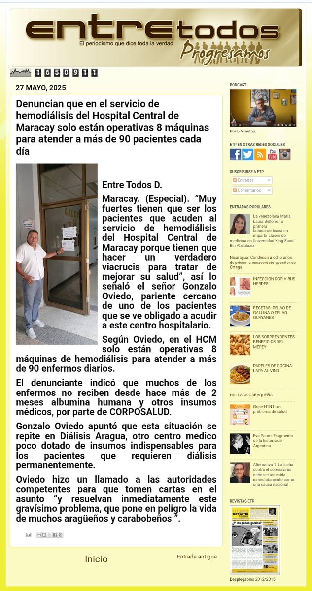 Los venezolanos nos merecemos un sistema de salud digno y de calidad