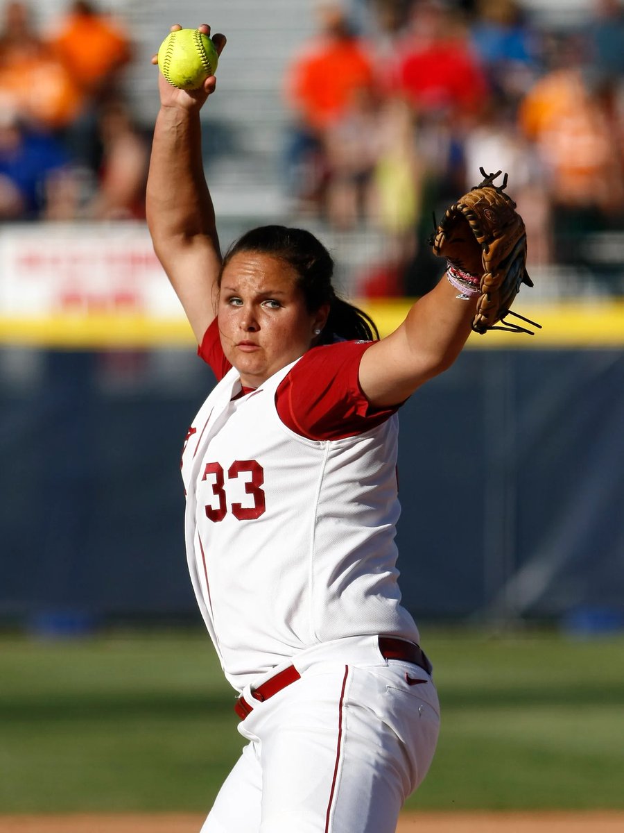 The last pitcher to throw every pitch in the WCWS &amp; won a national championship: Jackie Traina 

Vs Cal - Traina threw a 2-hitter &amp; 2 for 3 with a HR. 

GAME 2 vs OU - 2-for-4 w/ three RBI 

Drove in the series-winning run in Game 3. 

Talk about a 2 way player w/ a bionic arm!