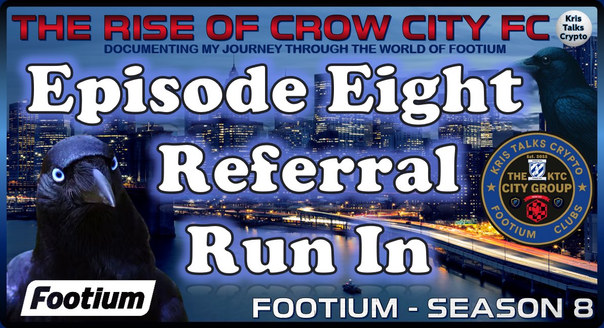 The next episode of the Crow City documentary series is now live

🤑 A big summer signing
🤮 A disastrous start to the season
👀 Playing one of my mates
🤬 The KTCCG board are absolutely fuming

Like 💙 &amp; Repost ♻️ plz folks

youtu.be/vkyFGExYyeU

#Crypto $ETH $ARB #FM25 #FIFA