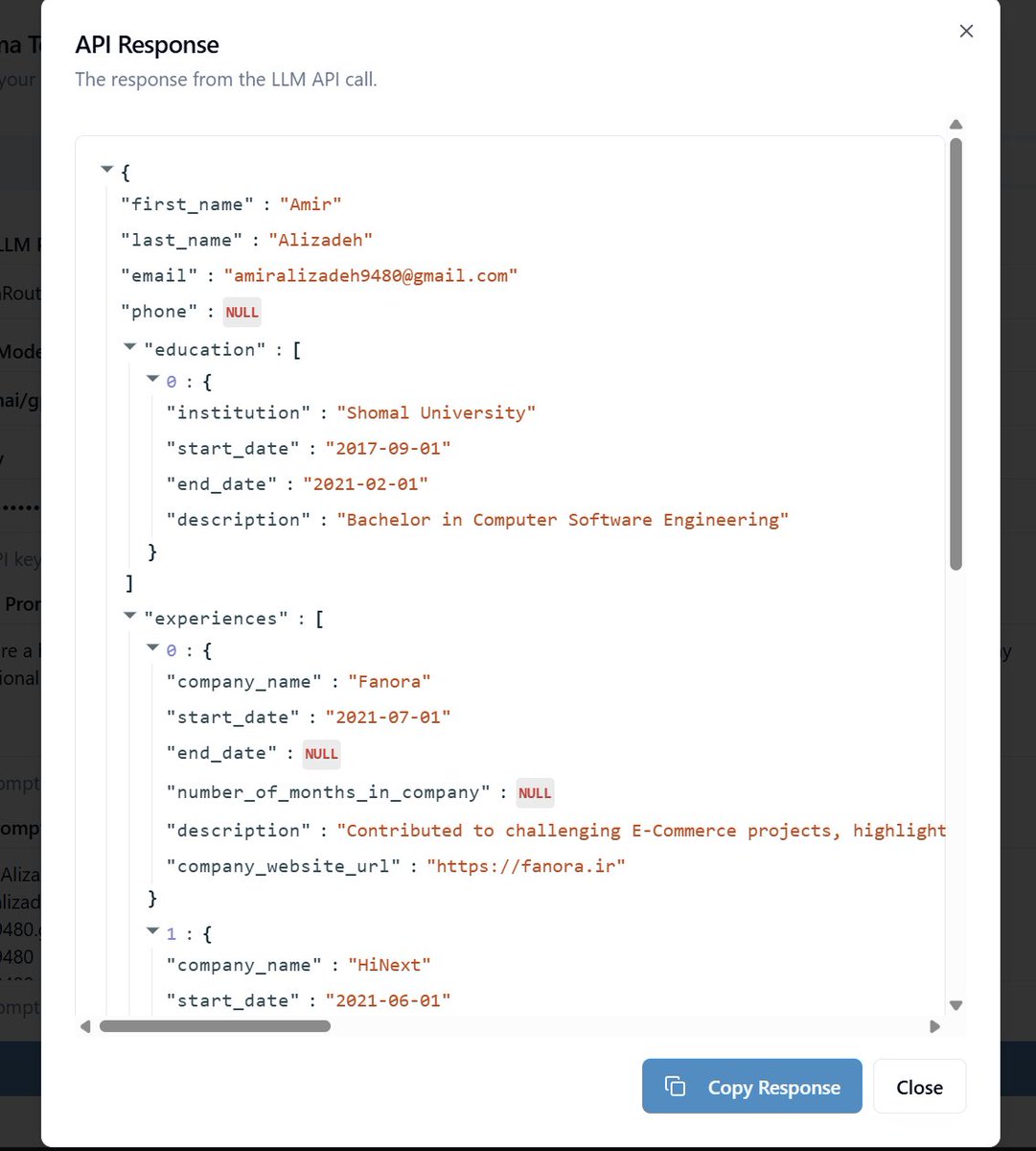 amirdev1997's tweet photo. I just launched a little free tool made with Dyad that helps you generate and debug JSON Schemas

super handy if you're working with LLM structured outputs like OpenAI's.
Give it a try, and let me know what you think about it!

#ChatGPT #OpenAI #LLM 

https://t.co/w4nRsRvREk https://t.co/ZAbaUFx5Z2