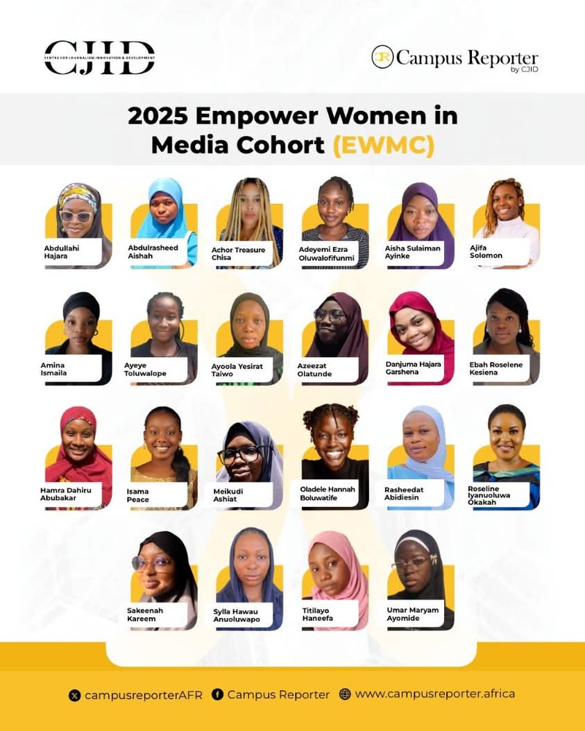 StepUp4women's tweet image. @StepUp4women, congratulates one of our young media professionals, @Treasure Angor on her selection @CJID campus Reporters,2025 Empower Women In Media Cohort.
Treasure has always taken her trainings with us seriously & we are excited,she's blazing the trail.
Congratulations
