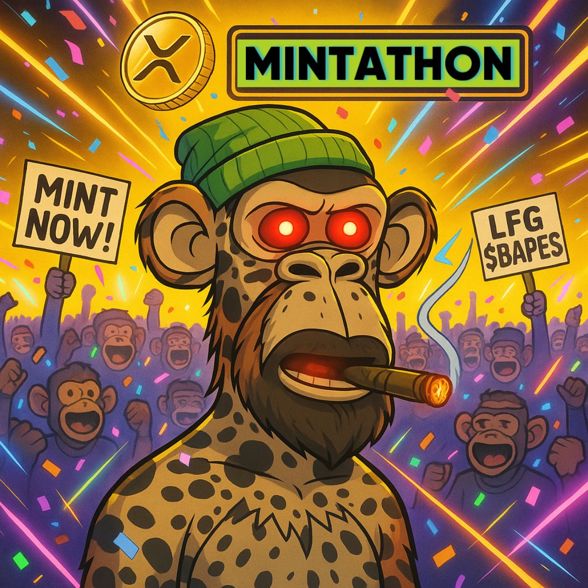 BASocietyXRP's tweet photo. ⏳12-HOUR MINT RACE STARTS NOW!⏳

Top 3 wallets with the most Bearded Ape Society mints in the next 12 hours win:

🥇 200 XRP
🥈 100 XRP
🥉 50 XRP

No cap. No games. Just mint and climb the leaderboard 🧠🔥

Let the ape war begin 🐵💥
$BAPES #XRPL #NFTMint @xrpcafe 

https://t.co/FcQm6O8JHL