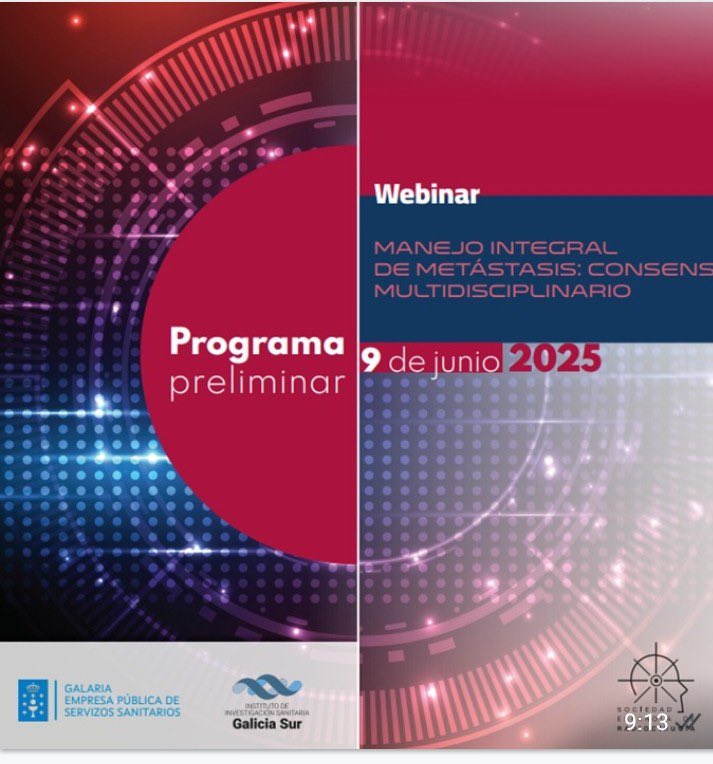 Revista Científica SEDENE (@revistasedene) on Twitter photo 📢 Próximo webinar “Manejo integral de metástasis: consenso multidisciplinario”, organizado por la Sociedad Española de Radiocirugía (SER) avalado por <a href="/sedenered/">Sociedad Española de Enfermería Neurológica</a>
🧠 Formato online | 9 de junio 2025
🖥️ Inscripción : aranonline.es/grupoaran/fonl…
#SER #Neurooncología #Radiocirugía 📢 Próximo webinar “Manejo integral de metástasis: consenso multidisciplinario”, organizado por la Sociedad Española de Radiocirugía (SER) avalado por <a href="/sedenered/">Sociedad Española de Enfermería Neurológica</a>
🧠 Formato online | 9 de junio 2025
🖥️ Inscripción : aranonline.es/grupoaran/fonl…
#SER #Neurooncología #Radiocirugía