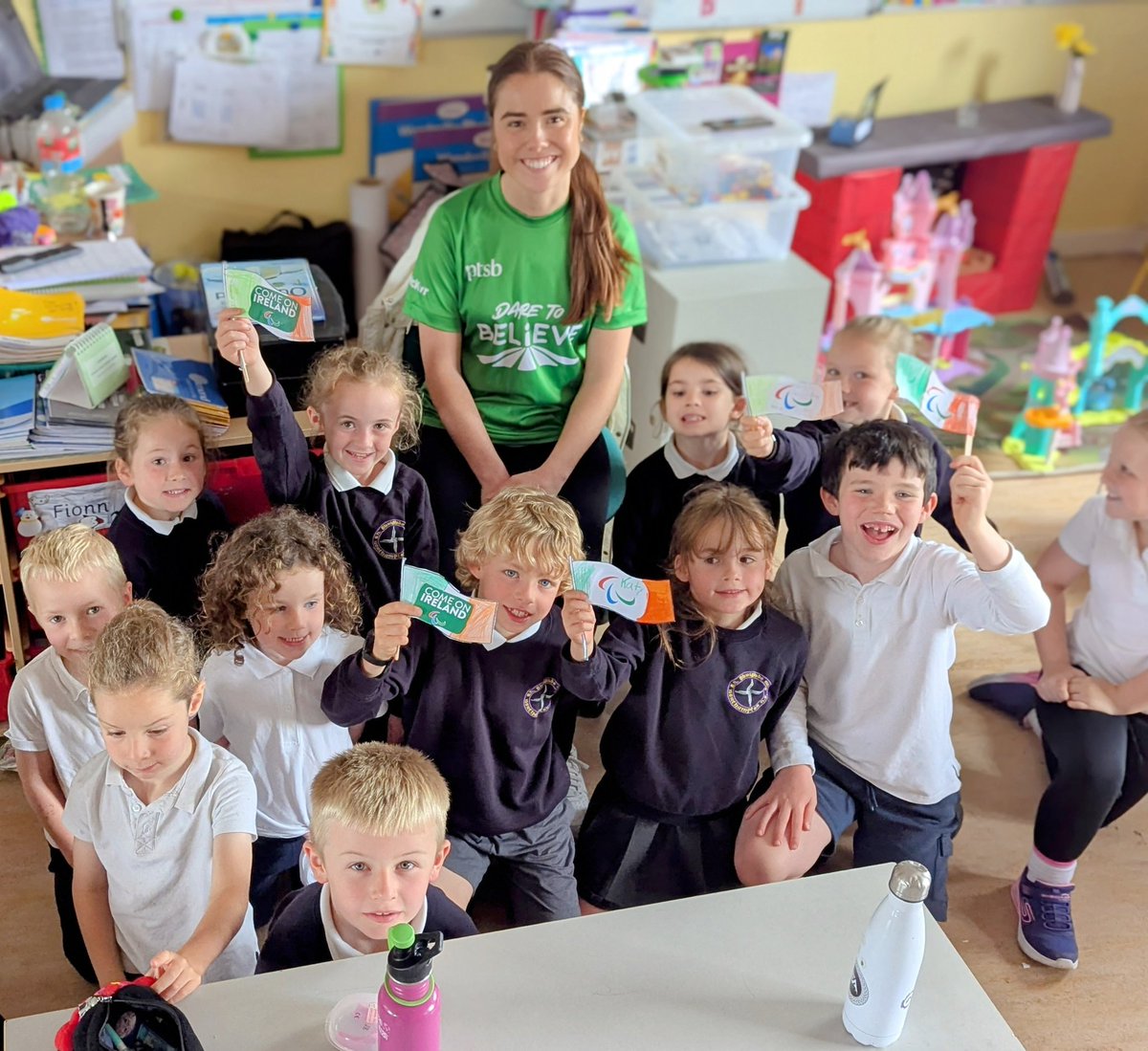 Thanks so much to the truly inspirational Katie O'Brien, Paralympic rower and vet who came to visit and share her incredible story, through the Dare to Believe schools programme. " Every dream has a beginning and never give up"