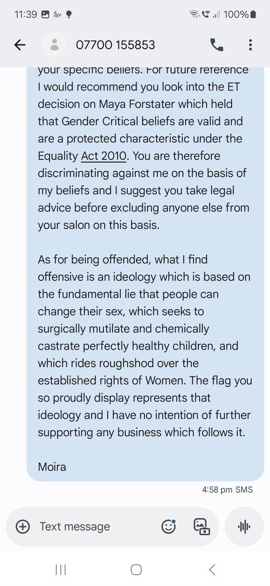 For everyone asking, it was the Asylum Hair Salon in Esh Winning and this was my reply...