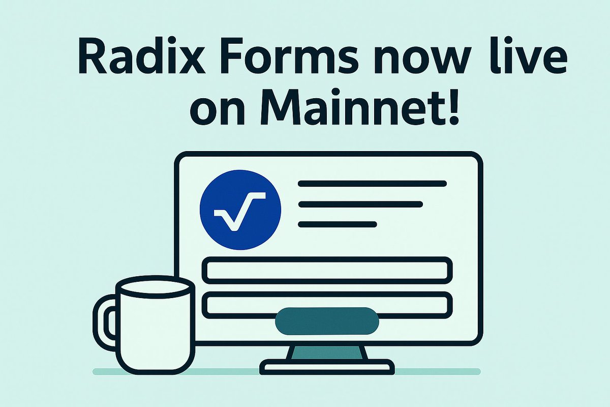 RadixForms's tweet image. 🚀 Radix Forms is LIVE on Mainnet!

Create user-friendly interfaces for your on-ledger components in minutes.
✨ Visual builder
✨ No-code, no boilerplate

Try it now 👉 radixforms.com
#Radix #Web3 #NoCode #Scrypto $XRD