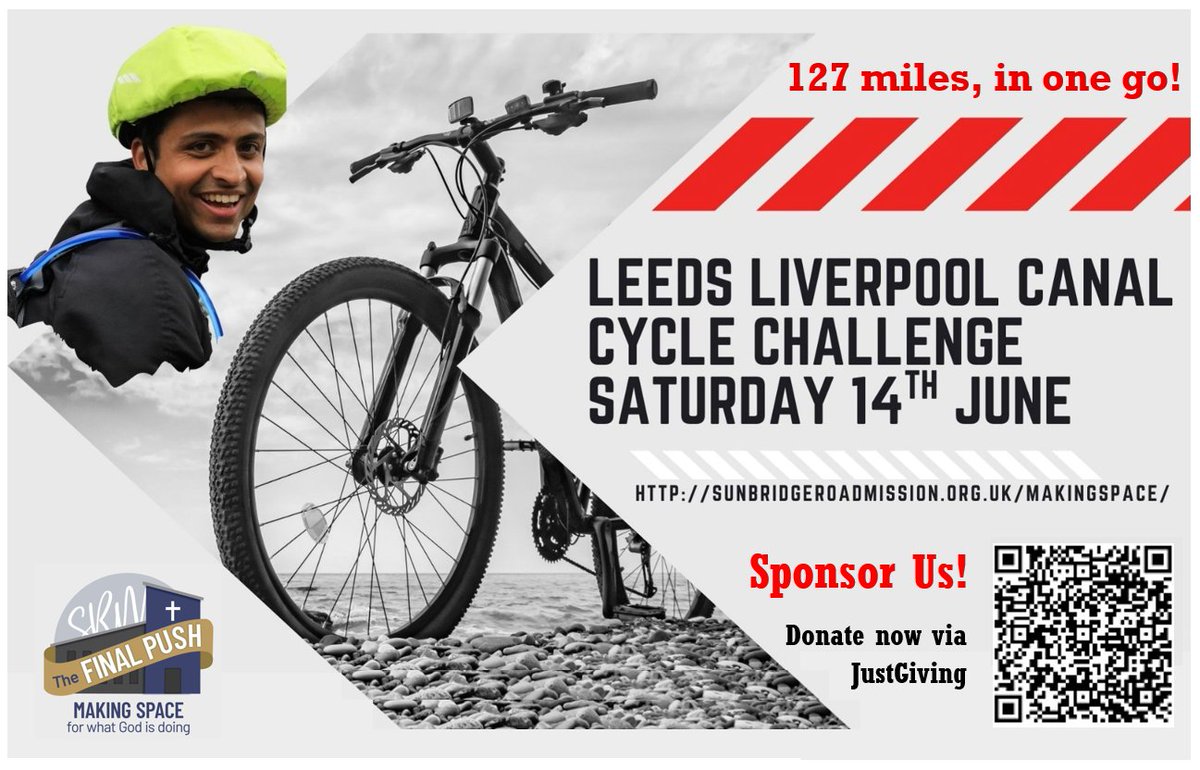 Hey everyone, 
I’m taking on a 127-mile (204 km) cycling challenge in one go to raise funds for Sunbridge Road Mission ! Your support means a lot—please consider sponsoring me via the link below. 
Thank you!
justgiving.com/page/cyclechal…