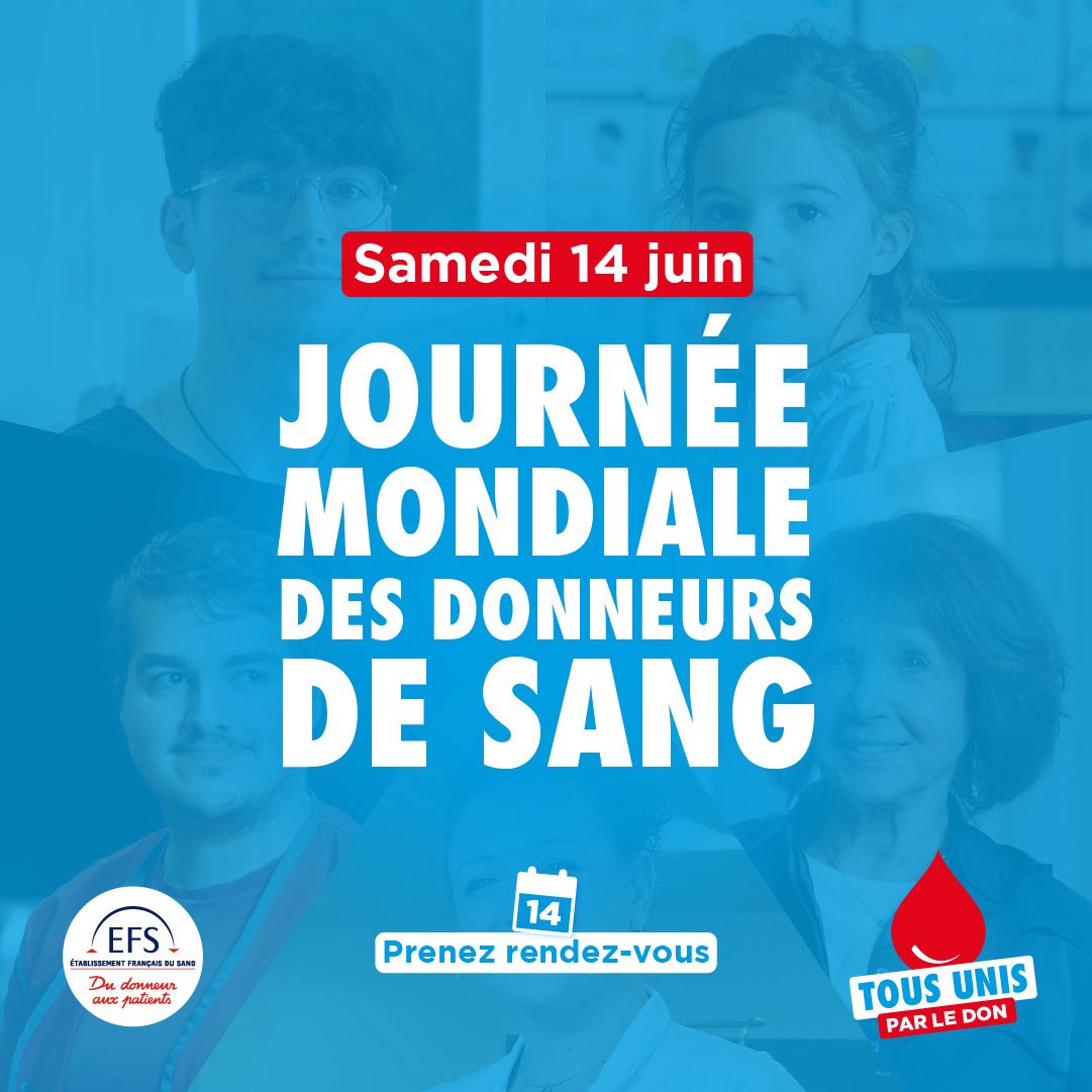 EFS_dondesang's tweet image. J-7 avant la Journée mondiale des donneurs de sang ! 🩸
Envie de donner dans des lieux exceptionnels? Des collectes sont organisées partout en France. N'hésite pas à bloquer ton créneau 🙃
dondesang.efs.sante.fr/trouver-une-co…