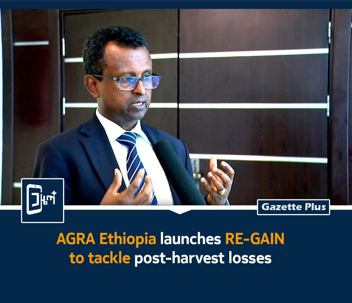 @AGRAEthiopia launches #REGAIN—a game-changer to slash post-harvest losses &amp; boost climate resilience for smallholder farmers.  

#FoodSecurity #ClimateResilience #Ethiopia  

web.facebook.com/share/p/1Rky1h…