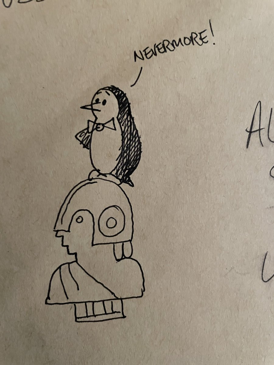 Penned Guin (@pennedguin) on Twitter photo New Edgar Allan Poe book arrived from <a href="/normkonyu/">Norm Konyu - animation and graphic novels</a> - with bonus envelope art!!
Sayeth the Penned Guin !! New Edgar Allan Poe book arrived from <a href="/normkonyu/">Norm Konyu - animation and graphic novels</a> - with bonus envelope art!!
Sayeth the Penned Guin !!