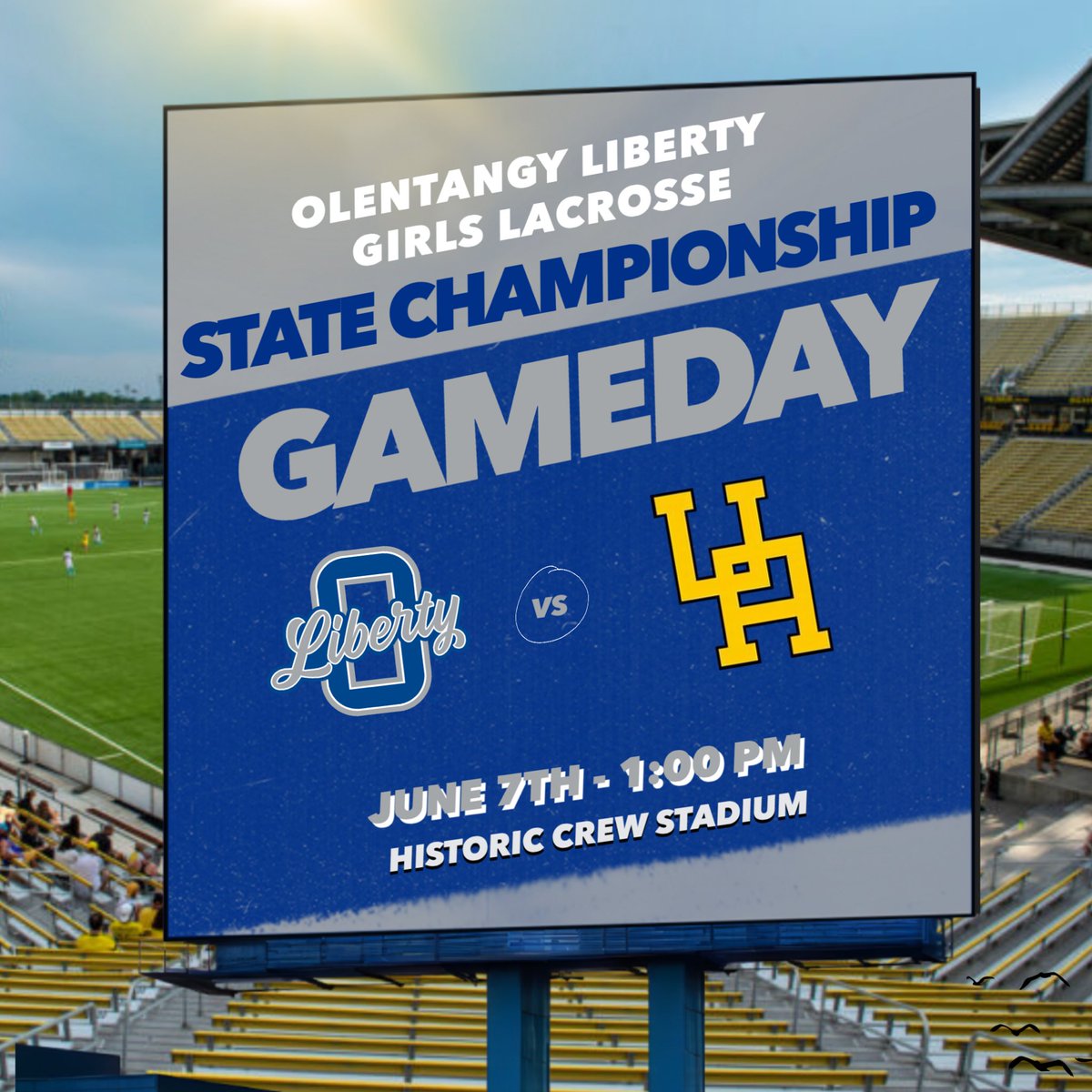 OLHS Athletics (@lhsathleticdept) on Twitter photo Best of luck <a href="/LibGLAX/">Olentangy Liberty Girls Lacrosse</a> playing in the State Championship game today at Historic Crew Stadium! #GoPatriots Best of luck <a href="/LibGLAX/">Olentangy Liberty Girls Lacrosse</a> playing in the State Championship game today at Historic Crew Stadium! #GoPatriots