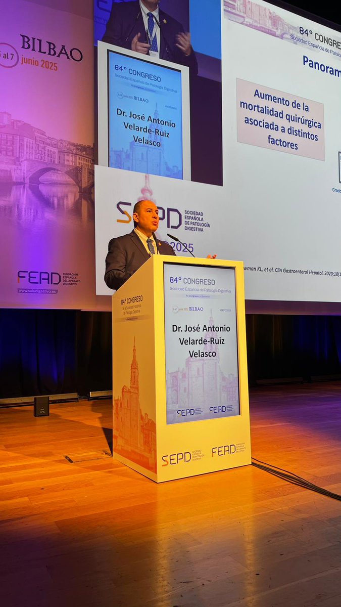 Sociedad Española de Patología Digestiva (SEPD) (@sepdigestiva) on Twitter photo ⚠️ La cirugía en pacientes con cirrosis implica un alto riesgo, especialmente si hay descompensación o hipertensión portal. En #SEPD2025, el Dr. José Antonio Velarde Ruiz Velasco <a href="/gastromx/">AMG Asoc.Mex.Gastro.</a> subraya la necesidad de un enfoque integral y anticipado para reducir complicaciones y ⚠️ La cirugía en pacientes con cirrosis implica un alto riesgo, especialmente si hay descompensación o hipertensión portal. En #SEPD2025, el Dr. José Antonio Velarde Ruiz Velasco <a href="/gastromx/">AMG Asoc.Mex.Gastro.</a> subraya la necesidad de un enfoque integral y anticipado para reducir complicaciones y