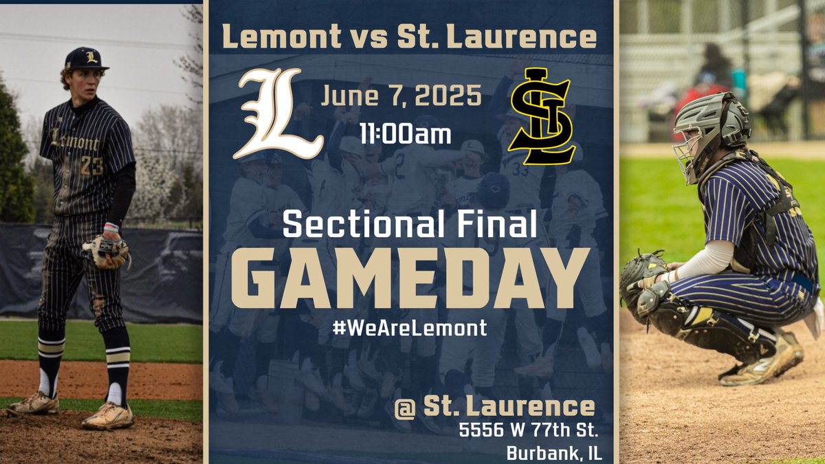 GAMEDAY! Great day for a game. Sectional Final vs STL @ 11am. See you out there. #EITE #MTC #WeAreLemont