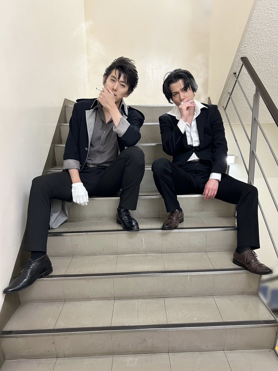 hiraryo0520's tweet image. #モリミュ 
二公演終わりました。

明日の2回で頂上か、、、

煙兄弟で。
