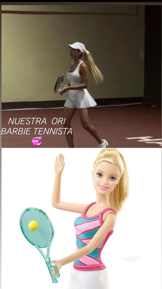 HOY CON NUESTRA BARBIE TENNISTA PREFERIDA 
🫶💞
#ORIANAMARZOLI
#ORIANISTAS
