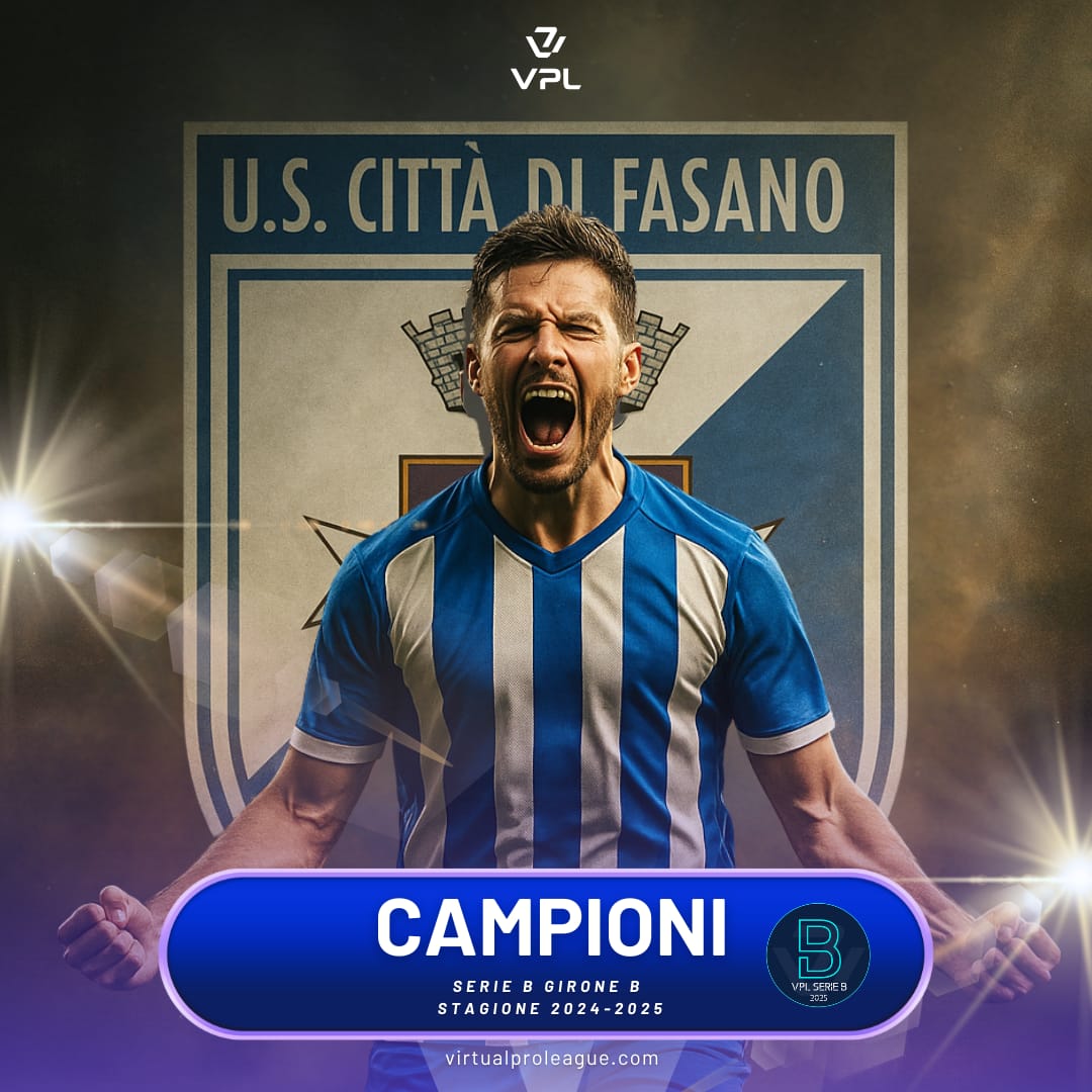 VPL Italy 🇮🇹 (@vplitaly) on Twitter photo 🟦⚪ Gli <a href="/UsFasanoeSports/">LedgerThings UsFasano eSport</a> sono i vincitori della Serie B Girone B 2024-2025. ⚪🟦
👏🏻Complimenti alla Squadra e ai Capitani per la realizzazione di questa impresa.
✍🏻 <a href="/IProCaster/">🎙️iPro🦊Caster🎥</a>
#vplitaly 🟦⚪ Gli <a href="/UsFasanoeSports/">LedgerThings UsFasano eSport</a> sono i vincitori della Serie B Girone B 2024-2025. ⚪🟦
👏🏻Complimenti alla Squadra e ai Capitani per la realizzazione di questa impresa.
✍🏻 <a href="/IProCaster/">🎙️iPro🦊Caster🎥</a>
#vplitaly