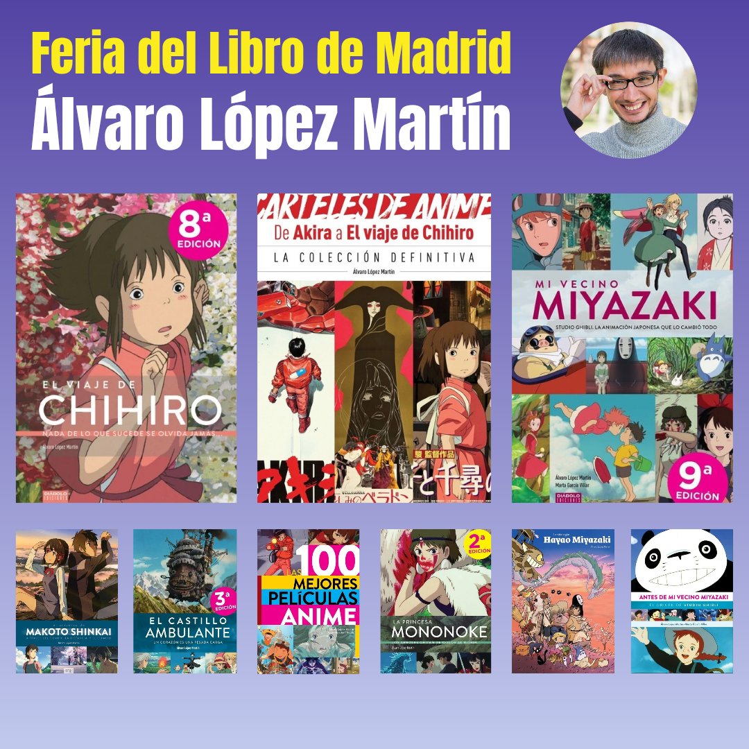 👀 Esta tarde firmo mis libros en la Feria del Libro de Madrid, junto a Felipe Múgica <a href="/timburtonstown/">Felipe Múgica</a> (autor de 'Akira y los animes que lo cambiaron todo') ✨

🗓️ Sábado 7 de junio
🕖 De 19:00 a 20:00 h.
🏠 Caseta 115 • Diábolo Ediciones
🏷️ 10% de descuento

¡Allí nos vemos! 😊
