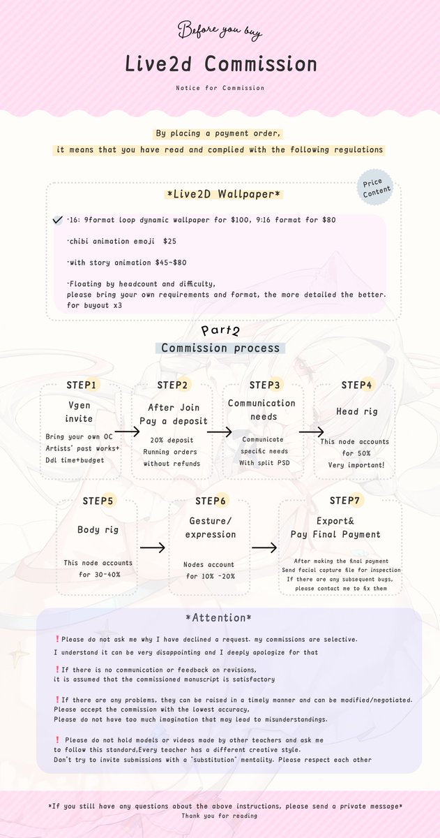 Rikou_ririn's tweet image. About live2D rig commission
On June 20th, commission will be opened in Vgen
#Live2D #Live2dCommissions #VGen #Live2DShowcase
