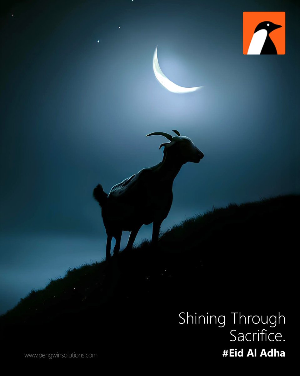 PengwinSOLN's tweet image. On this special day of faith, sacrifice, and gratitude, we wish you peace, success, and endless blessings. 🌸🕋
May your journey — both personal and digital — be filled with purpose and progress.

#pengwinsolutions #EidAlAdha #EidMubarak #Bakrid #Eid2025 #FestivalOfSacrifice