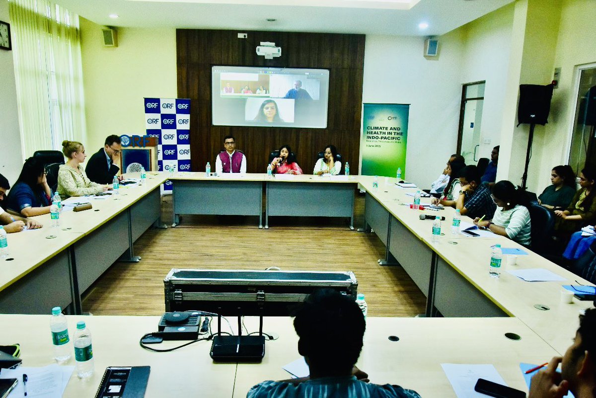 Aparna Roy (@aparna_r1) on Twitter photo Honoured to chair a panel on ‘#Climate, #Health & the #OneHealth Imperative in the Indo-Pacific’ organised by <a href="/ORFKolkata/">ORF Kolkata</a>, as part of the <a href="/orfonline/">ORF</a> #SUFIP project with <a href="/AFD_en/">AFD_en 🇫🇷 🇪🇺</a>.
Joined by a stellar panel <a href="/upasonaghosh/">upasona ghosh</a> <a href="/tika_2605/">Ritika Kapoor</a>, Prabhat Kumar <a href="/UNICEFIndia/">UNICEF India</a> & Thomas Gonnet Honoured to chair a panel on ‘#Climate, #Health & the #OneHealth Imperative in the Indo-Pacific’ organised by <a href="/ORFKolkata/">ORF Kolkata</a>, as part of the <a href="/orfonline/">ORF</a> #SUFIP project with <a href="/AFD_en/">AFD_en 🇫🇷 🇪🇺</a>.
Joined by a stellar panel <a href="/upasonaghosh/">upasona ghosh</a> <a href="/tika_2605/">Ritika Kapoor</a>, Prabhat Kumar <a href="/UNICEFIndia/">UNICEF India</a> & Thomas Gonnet