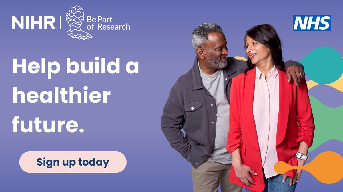 Already contributing to health research with #BePartOfResearch? Thank you!

Help us create a better tomorrow. Encourage others to sign up and shape the future of health and care: bepartofresearch.nihr.ac.uk/join?utm_sourc…

#VolunteersWeek