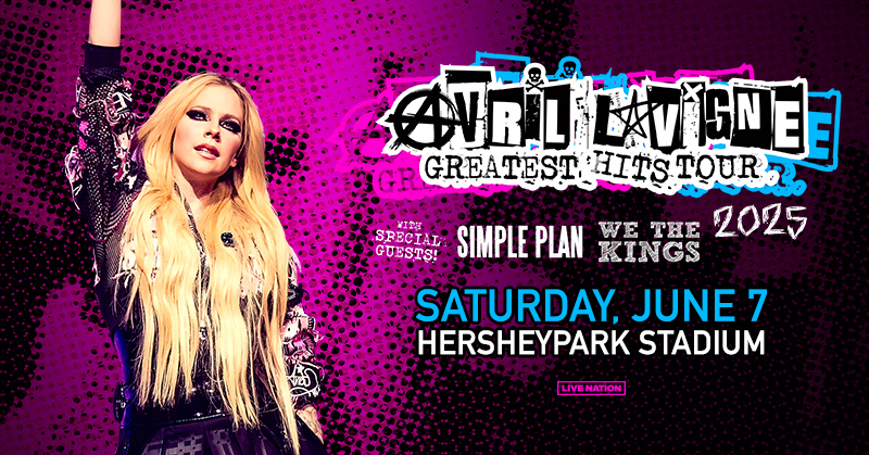 Hershey Entertainment Venues (@hersheyent) on Twitter photo Getting ready to scream <a href="/AvrilLavigne/">Avril Lavigne</a> at the top of your lungs? ⬇️
🚪 Doors open at 5:30 PM | Show begins at 7 PM.
👜 Bags must be 5”x8”x1” or smaller.
💳 We are a cashless venue.
🚗 Parking included - show ticket, follow concert parking signs.
🎟️ bit.ly/43oNrVT Getting ready to scream <a href="/AvrilLavigne/">Avril Lavigne</a> at the top of your lungs? ⬇️
🚪 Doors open at 5:30 PM | Show begins at 7 PM.
👜 Bags must be 5”x8”x1” or smaller.
💳 We are a cashless venue.
🚗 Parking included - show ticket, follow concert parking signs.
🎟️ bit.ly/43oNrVT