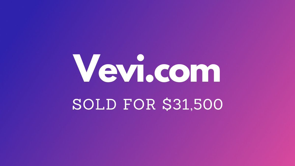 Yesterday saw $447k in domain name sales including:

$31,500 Vevi․com
$30,000 Freedx․ai
$20,000 Transient․ai
$9,995 AquaCity․co
$9,500 Tecology․com

Transient․ai last sold publicly for $998 🔥 

Full list 👉 namebio.com/daily

#Domains
